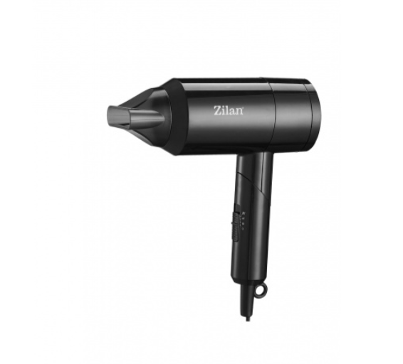 Uscator de par Zilan ZLN9174, Maner pliabil, 3 trepte de temperatura, 1800W, 2 trepte de viteza, Functie ionica