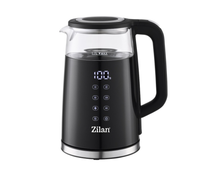 Fierbator electric Zilan ZLN7859 Negru, ecran digital, putere 2200W, panou de comanda tactil