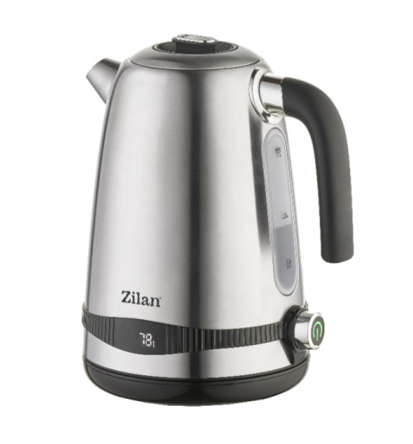 Fierbator electric din Inox Zilan ZLN1000 digital, 2200 W, 7 niveluri intre 40 - 100 grade celsius si functie de mentinere a temperaturii