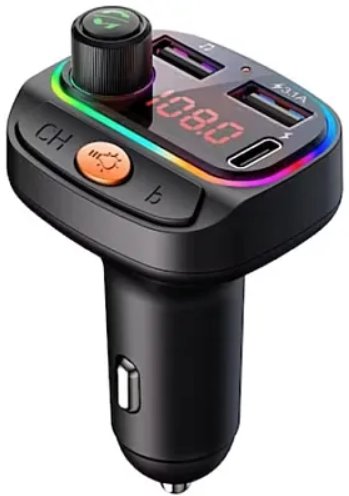 Modulator FM C15 Mp3 player functie Bluetooth 5 2USB TypeC Handsfree