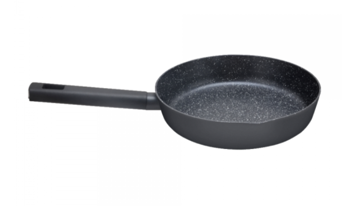 Tigaie Zilan ZLN0911 Negru, invelis din marmura ecologica,diametru 22 cm, 2.0 L