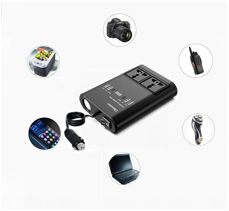 Invertor Auto 12v la 24v 220V/150W USB Bricheta Display Led