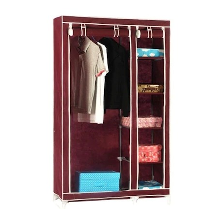 Dulap Textil Pliabil cu Husa Bigshot™ 68110, pentru Imbracaminte, 105 x 45 x 175 cm