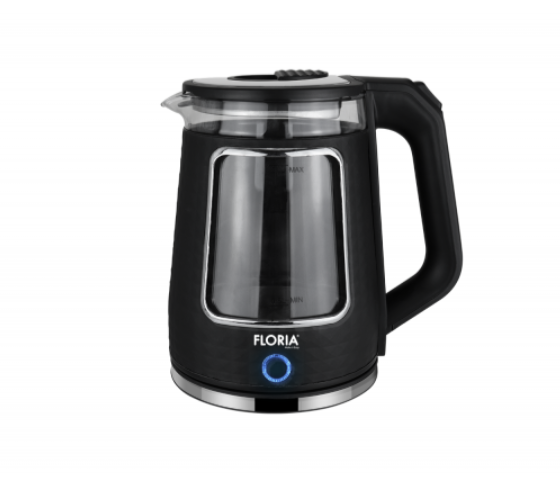 Fierbator Floria ZLN9822, Capacitate 1.8L, Baza rotativa 360°, Oprire automata/manuala, Indicator luminos, 1800W