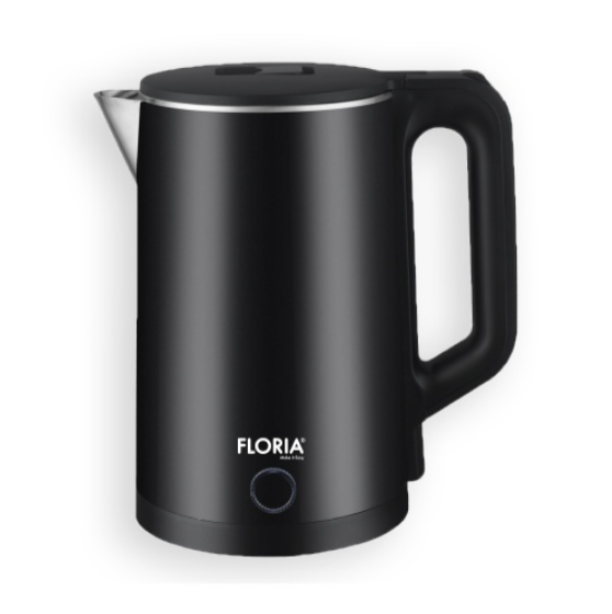 Fierbator electric Floria ZLN4919 Negru, putere 1500W, capacitate 2 L, indicator luminos