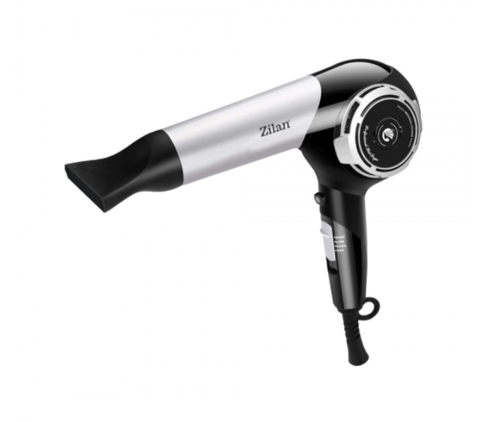 Uscator de par ZILAN ZLN2946 Gri/Negru 1800W, 3 setari de temperatura, motor DC