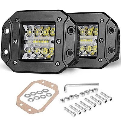 Set 2 Proiector auto 48W 4/6/4 LED 3 randuri 12/24v