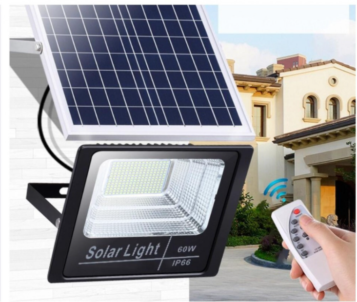 PANOU SOLAR CU PROIECTOR 60W, CU TELECOMANDA