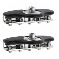 Set 2 x Suport Capota FICSI pentru fixare LED BAR / proiectoare capota universal dreptunghiular