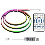 Banda acrilica Symphony 120 cm, lumina ambientala auto RGB, alimentare USB