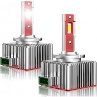 Set 2 becuri auto LED D3S 10000k 110W/set canbus Carcasa