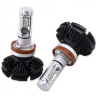 Set 2 becuri led auto X3 H4, putere 50W, 6000 lumeni