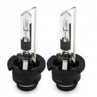 Set 2 becuri Xenon D2S White auto pentru far, suport plastic, 35W, 6000K