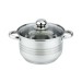 Oala cu capac Floria ZLN-4069, Inox, 24 x 15 cm, 5.5 L