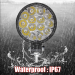 Set 4 Proiectoare LED Rotunde, 14 LED uri, 35mm, 42W SLIM