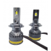 Set 2 becuri auto H4 LED A8, 100W, 15000 Lumeni, Lumina alba 6000k