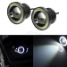 Set 2 Proiectoare 89 mm Angel Eyes cu LED DRL Lumina Alba