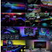 Set 2 benzi acrilice 110cm si 35cm, lumina ambientala auto RGB, alimentare USB