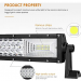 LED Bar Auto 130 CM Drept 675W leduri pe 3 randuri 12V-24V 49140 Lumeni
