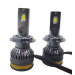 Set 2 becuri auto LED A8, 100W, 15000 Lumeni, Lumina alba 6000k