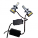 Set 2 becuri auto H4 LED A8, 100W, 15000 Lumeni, Lumina alba 6000k