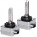 Set 2 becuri Xenon D1S White auto pentru far, suport metalic, 35W, 6000K