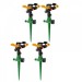Set 4 aspersoare cu impact, din plastic, cu duza reglabila 360 de grade